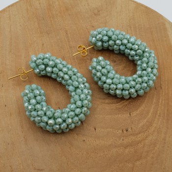 glassberry hoops creolen lot mint green